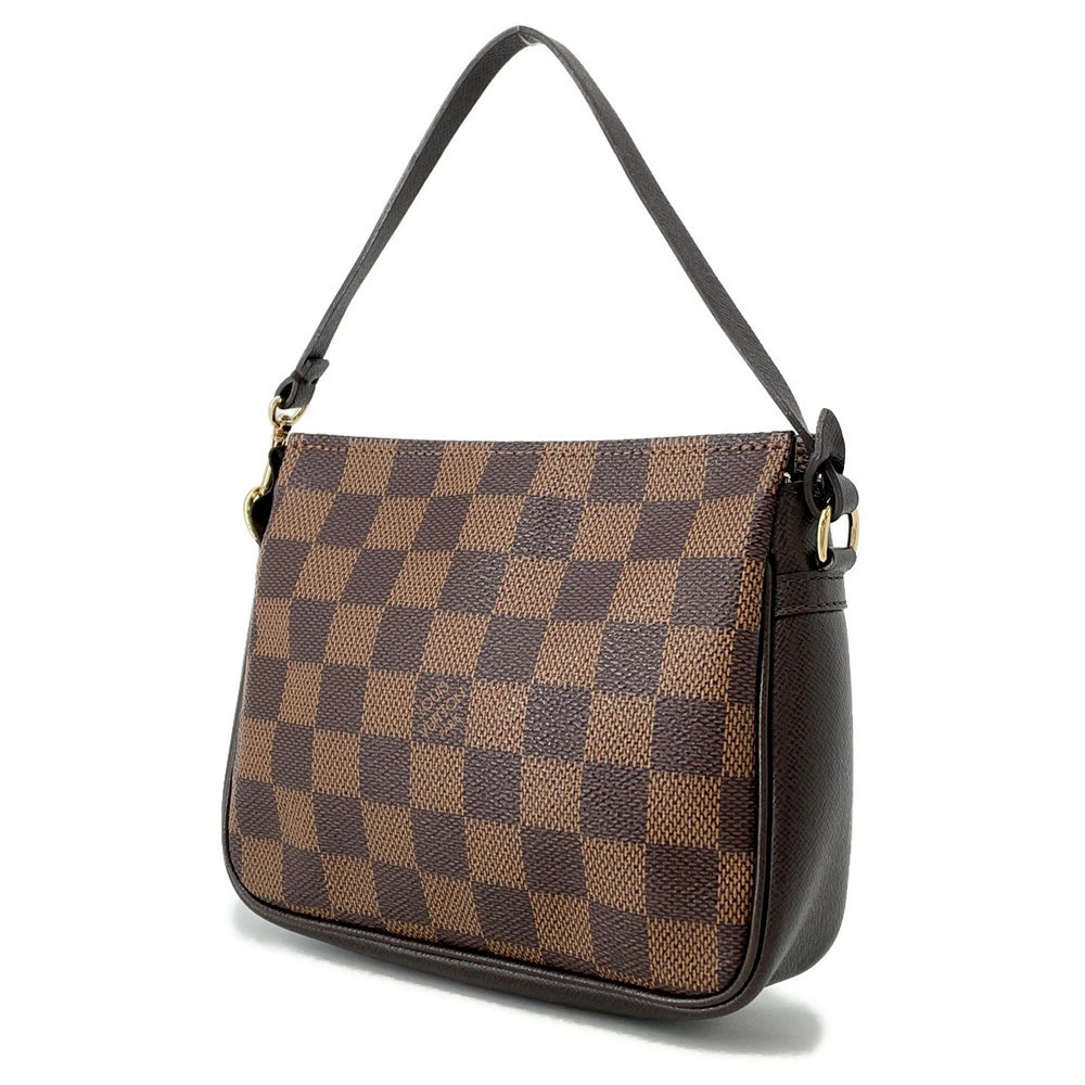 Louis Vuitton Damier Ebene Brown Trousse Makeup Pouch Clutch Bag - Picture 2 of 10